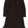Naf Naf Abito basic da donna con maniche a 3/4 UK 8 piccolo in viscosa nera