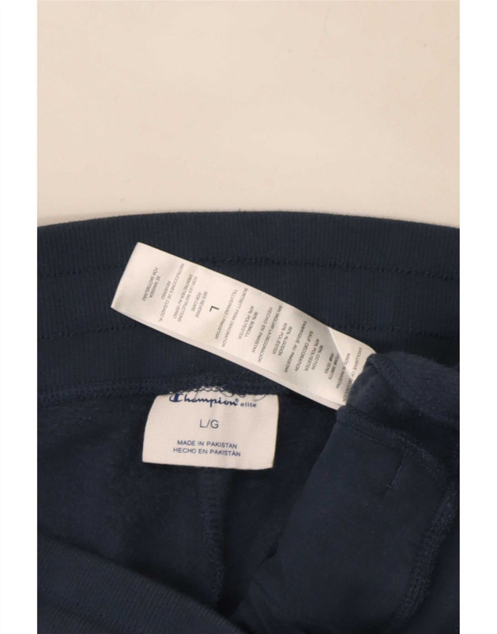 Pantaloni da tuta da uomo Champion Large in cotone blu navy