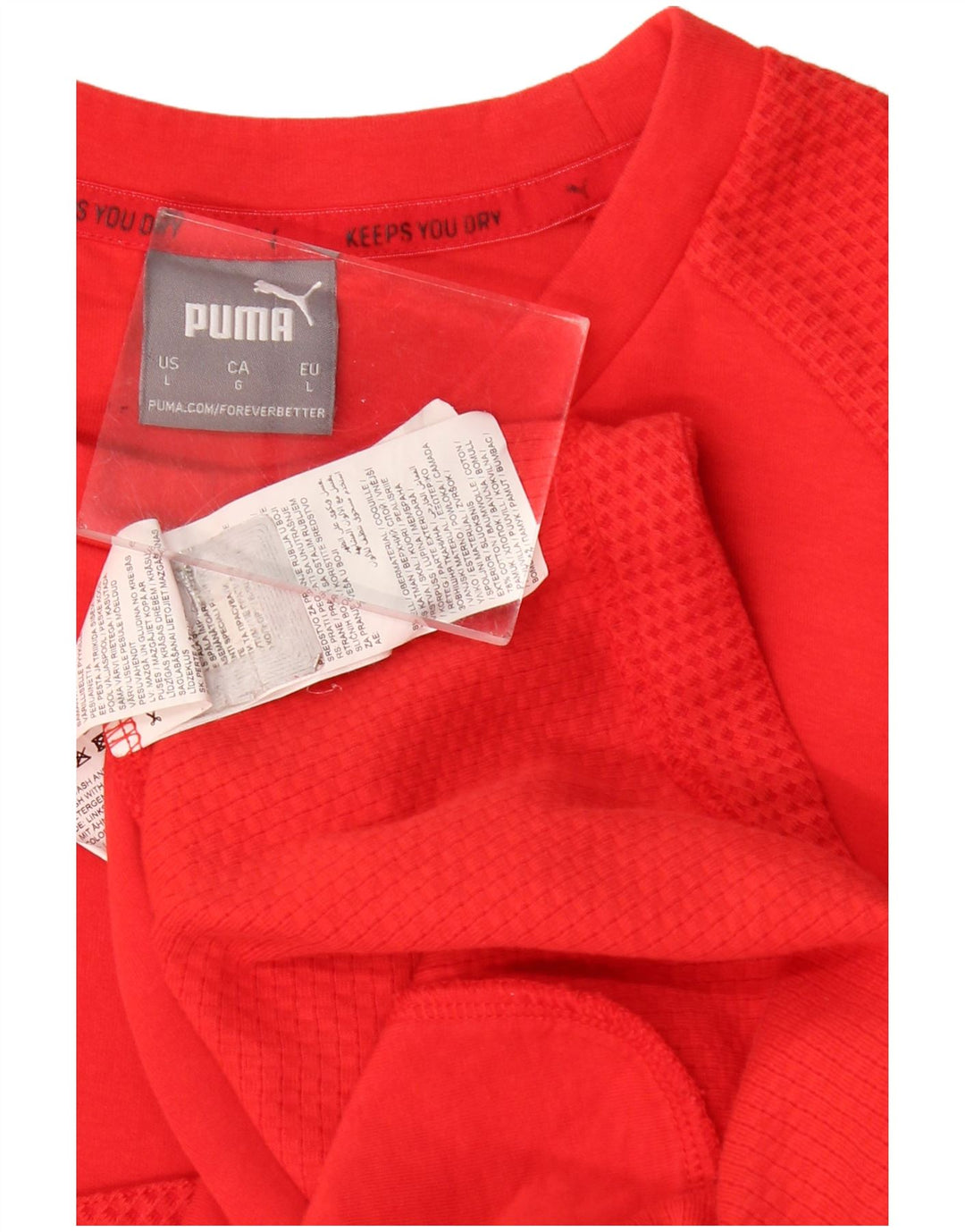 Felpa da uomo Puma Maglione grande rosso in cotone