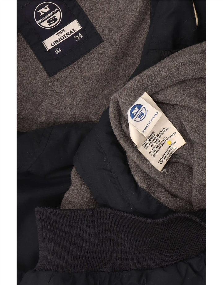 Giubbotto bomber da bambino North Sails 13-14 anni in poliammide blu navy