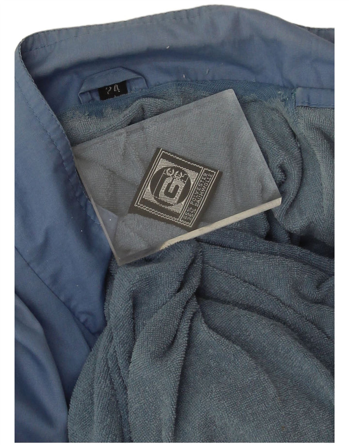 Giubbotto bomber da uomo vintage UK 38 poliestere blu medio