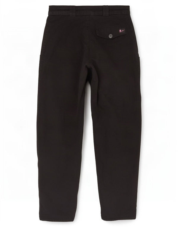 Pantaloni cargo larghi a vita alta vintage da donna W28 L30 neri