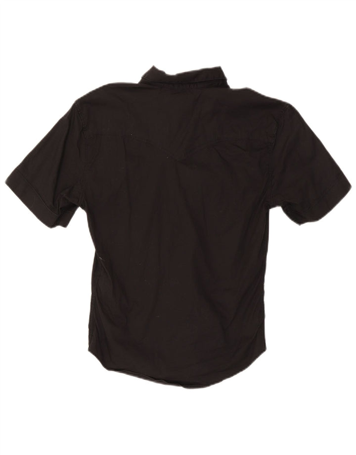 Camicia Levi's da uomo slim fit a maniche corte piccola in cotone nero