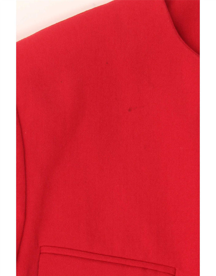 Seventy Giacca Blazer a 2 Bottoni da Donna IT 44 Medio Rosso Lana Vergine