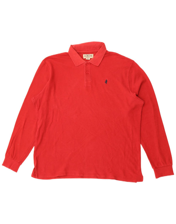 Polo a maniche lunghe da uomo Marlboro Classics XL rossa