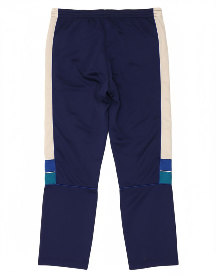 KAPPA Mens Graphic Tracksuit Trousers Large  Navy Blue Colourblock