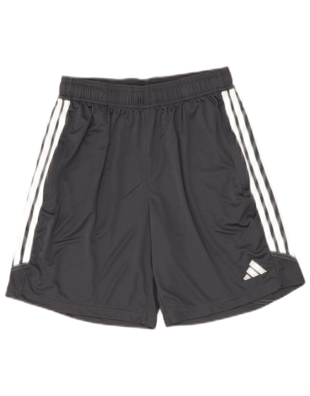 Pantaloncini sportivi Adidas Aeroready da ragazzo 15-16 anni in poliestere grigio