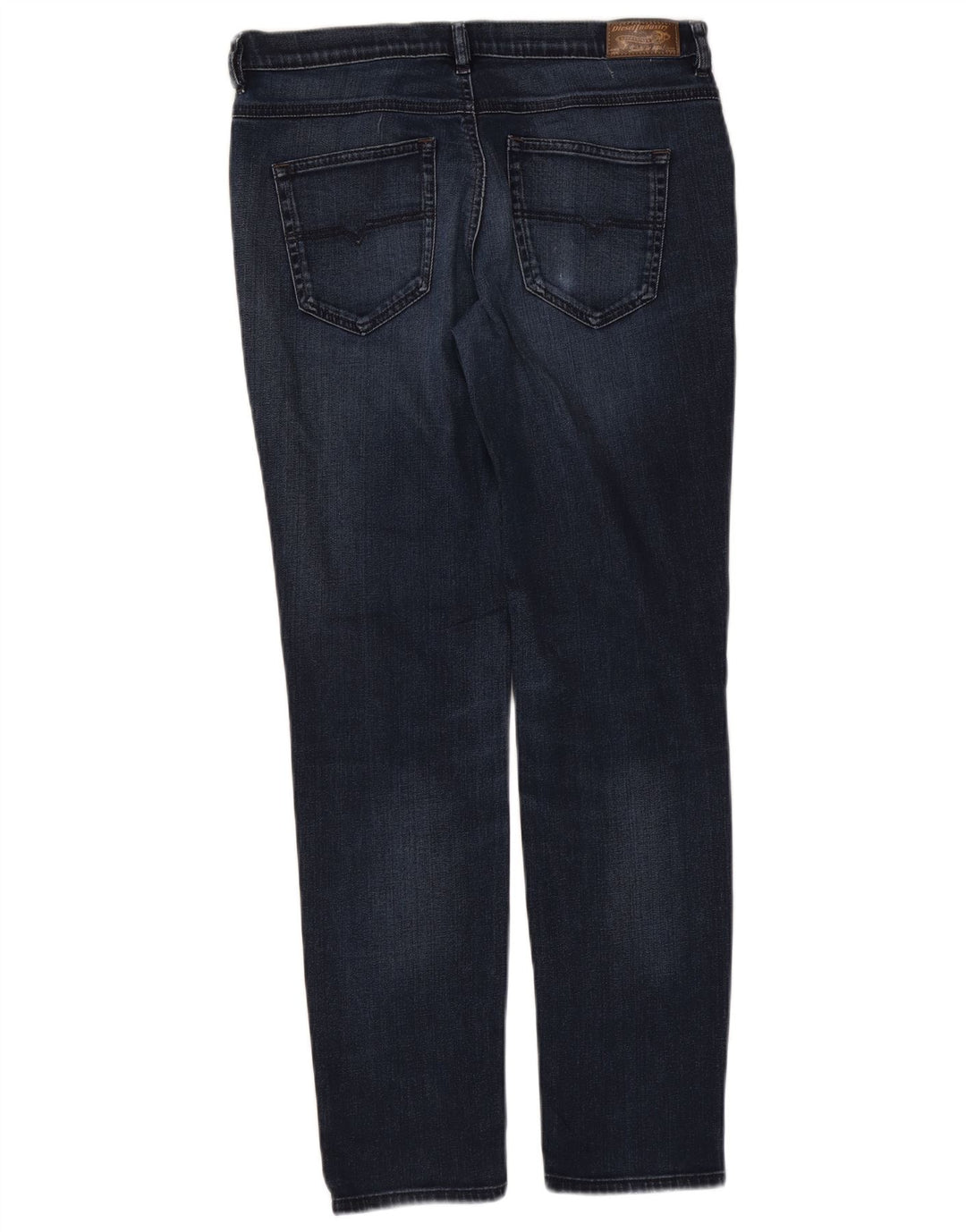 Jeans dritti slim regolari da donna Diesel Belthy W29 L30 cotone blu navy