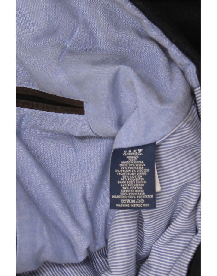 Crew Clothing Cappotto da marinaio da uomo UK 40 Grande lana blu navy