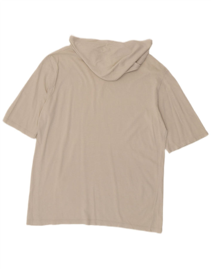 T-shirt con cappuccio da uomo Benetton Top in cotone bianco sporco medio
