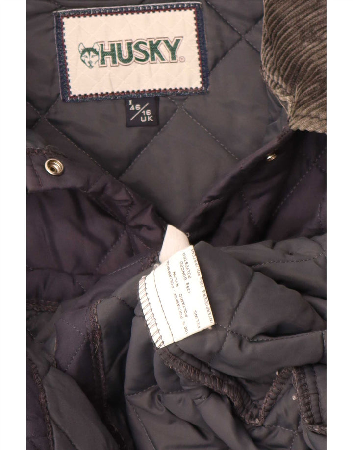 Giacca trapuntata da donna Husky UK 16 Large Blu Navy in poliammide