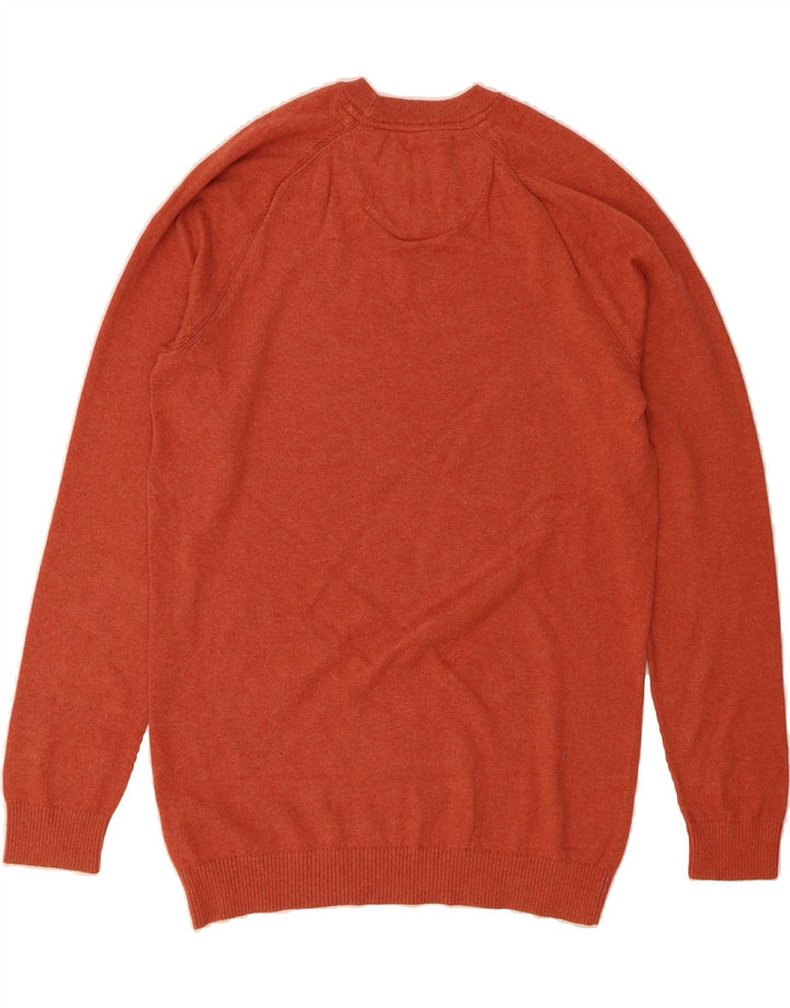 FAT FACE Mens Crew Neck Jumper Sweater Small Maroon Cotton Vintage Fat Face and Second-Hand Fat Face from Messina Hembry 