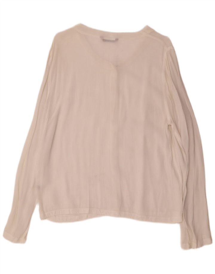 Camicetta camicia da donna Marks & Spencer UK 16 grande bianca