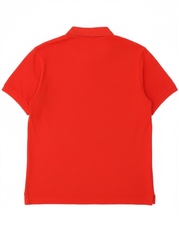 Polo da uomo Lacoste taglia 4 media in cotone rosso