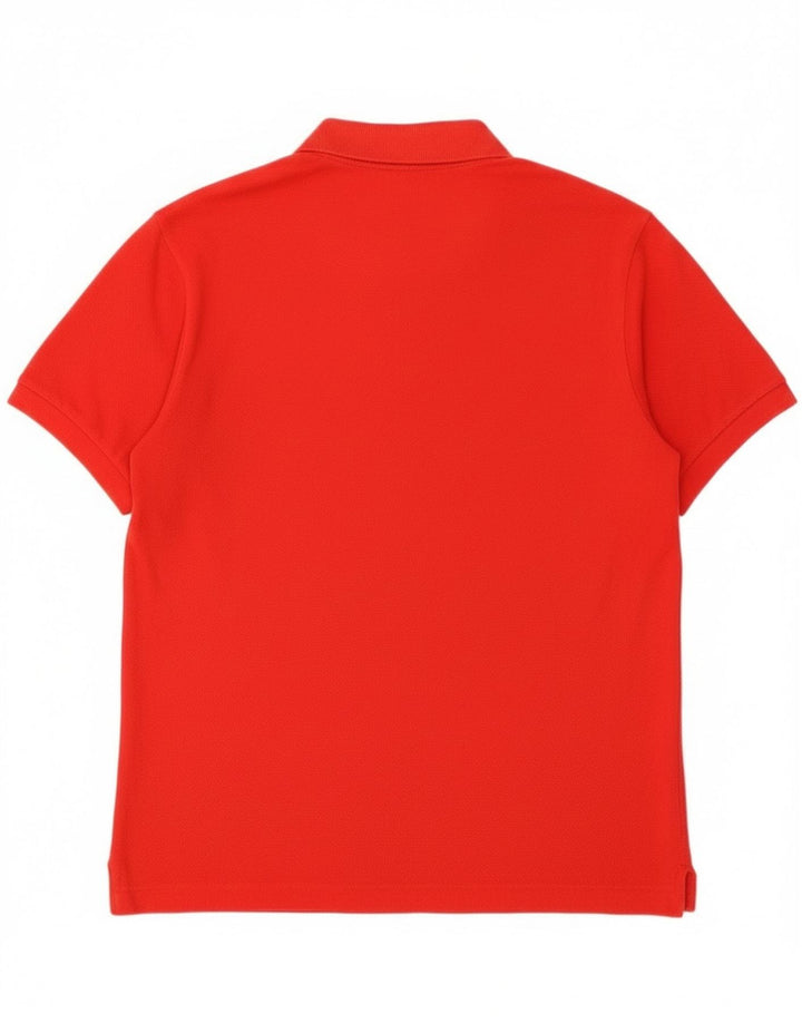 Polo da uomo Lacoste taglia 4 media in cotone rosso
