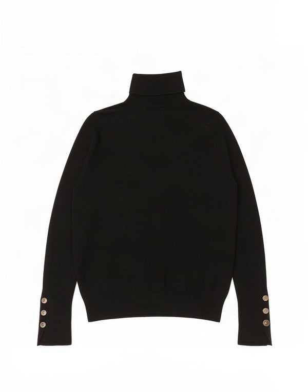 Maglione corto a collo alto da donna Zara UK 10 piccolo nero
