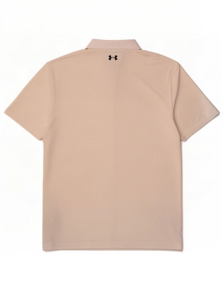Polo da uomo Under Armour bianca media