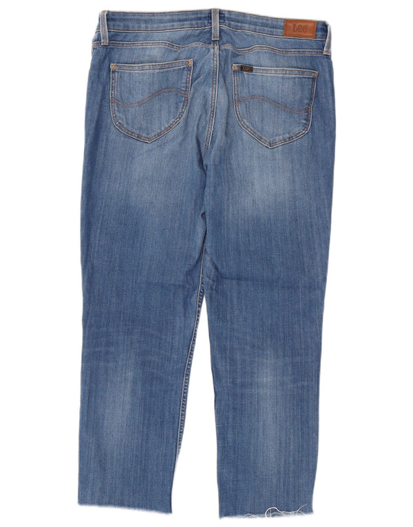 Jeans corti Lee Scarlett da donna W33 L25 cotone blu