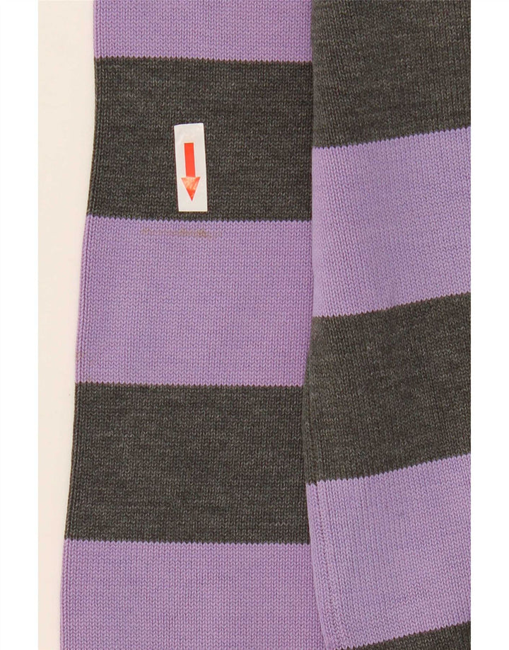 Jack & Jones Maglione da uomo con scollo a V a righe viola medio