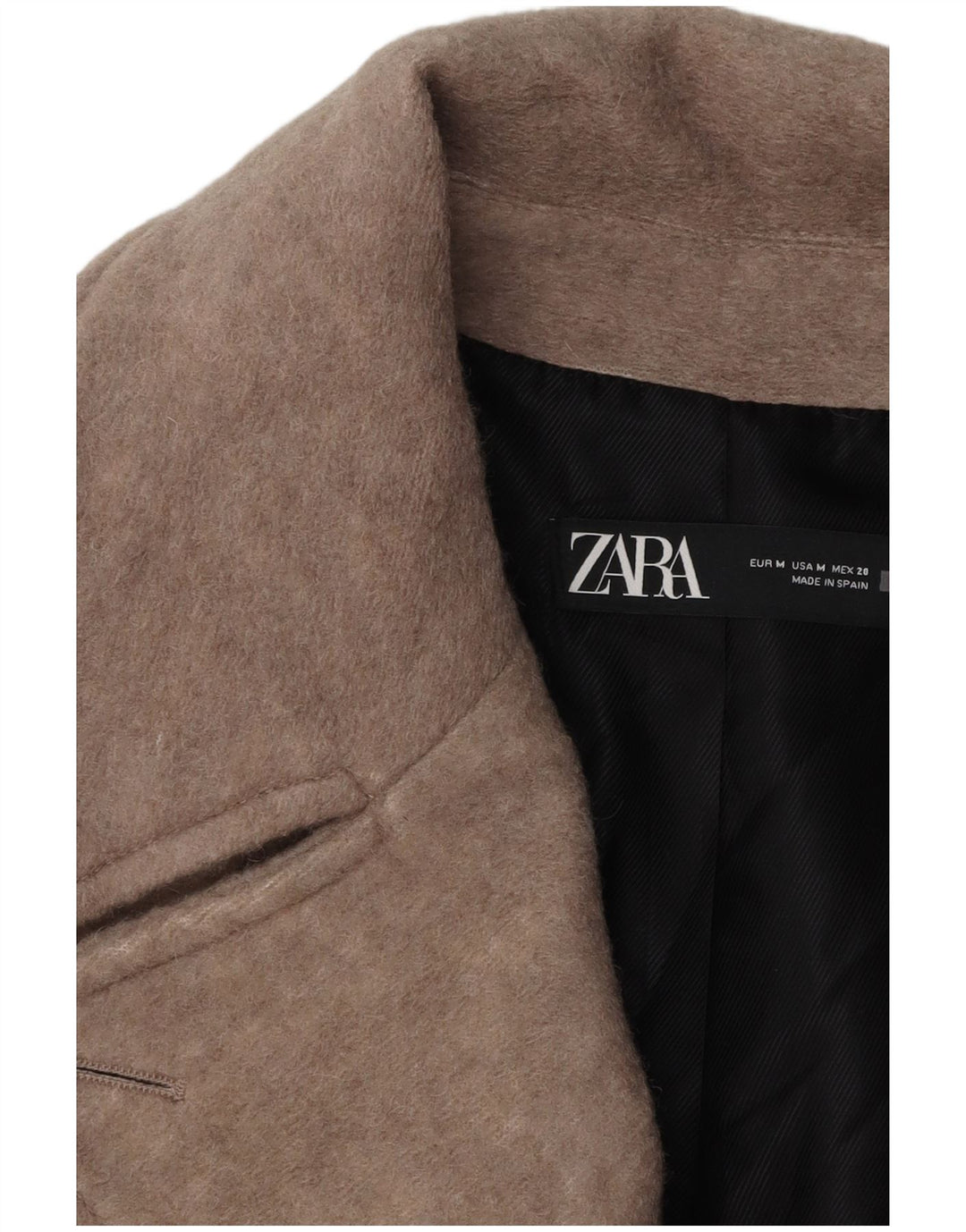Cappotto da caban oversize da donna ZARA UK 14 Grigio medio