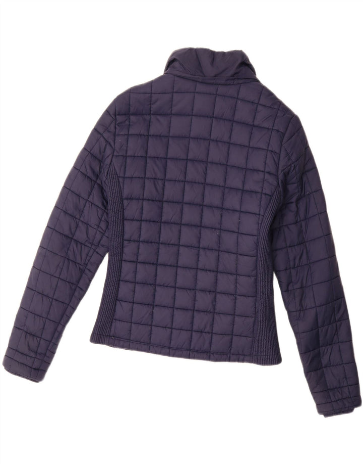 Giacca imbottita da donna SUPERDRY UK 12 nylon blu navy medio