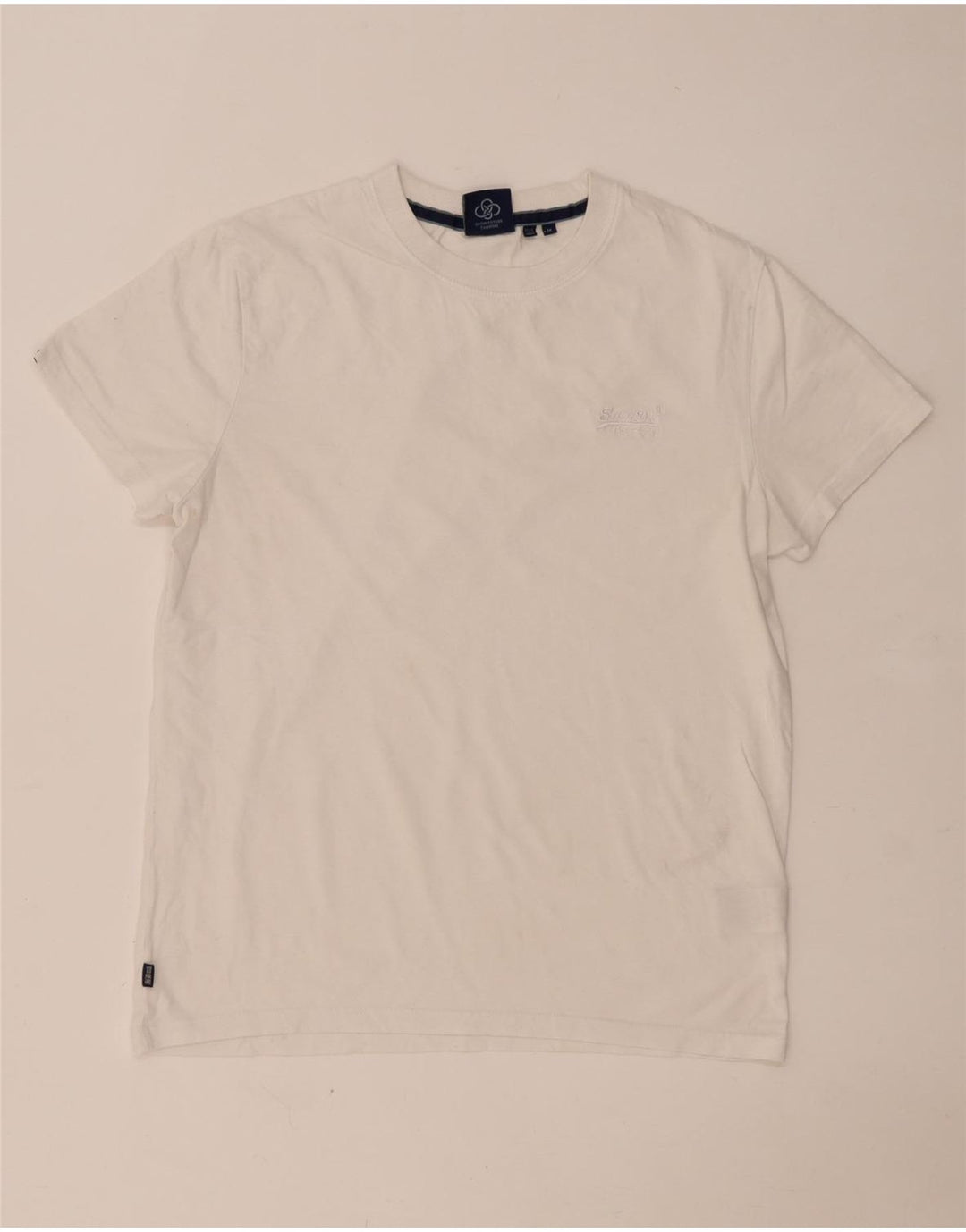 T-shirt da uomo Superdry Top in cotone bianco medio