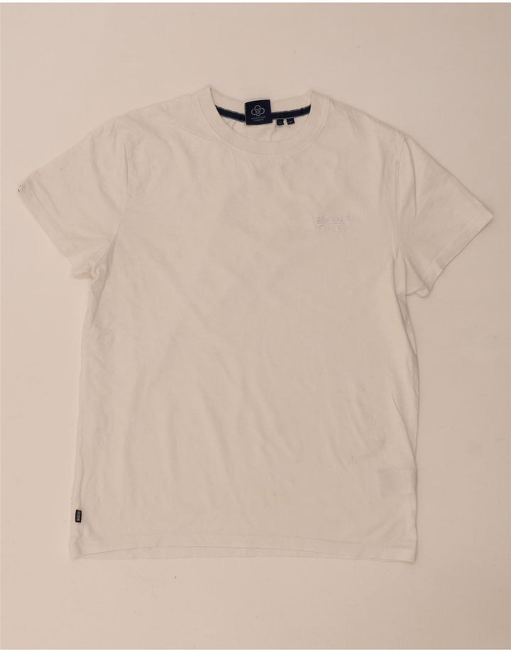 T-shirt da uomo Superdry Top in cotone bianco medio