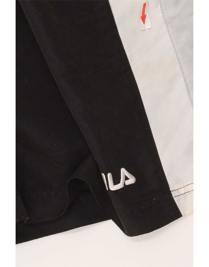 Pantaloncini sportivi Fila da uomo XL color block nero