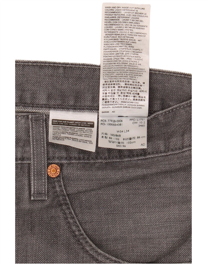 Levi's Uomo 508 Jeans affusolati W34 L32 Cotone grigio