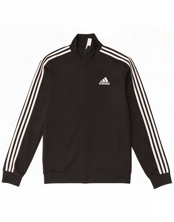 Adidas Giacca da tuta da uomo UK 38/40 Medium Black Poliestere