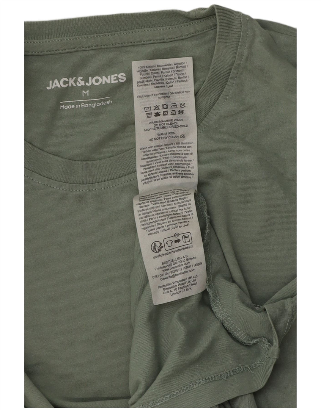 T-shirt da uomo Jack & Jones Top in cotone verde medio
