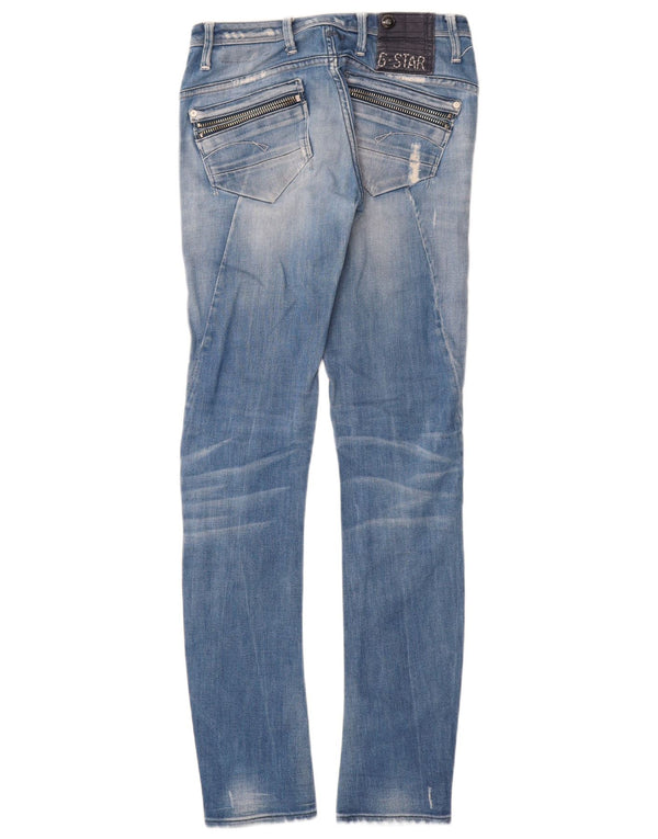 Jeans skinny effetto consumato da donna G-Star W27 L32 cotone blu