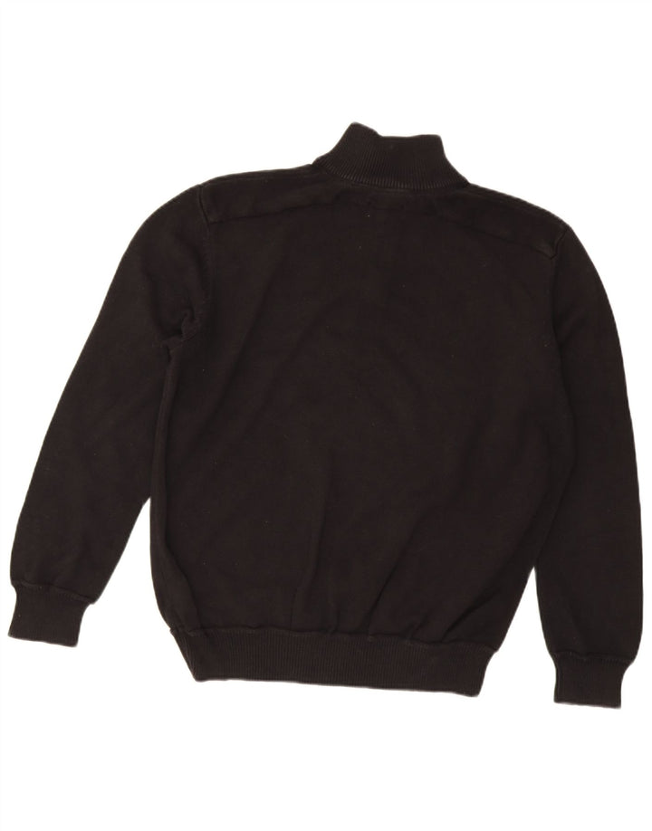 Maglione Wrangler da uomo con zip e collo XL in cotone nero