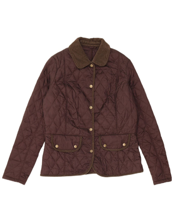 Giacca trapuntata da donna Barbour UK 12 Poliammide marrone medio