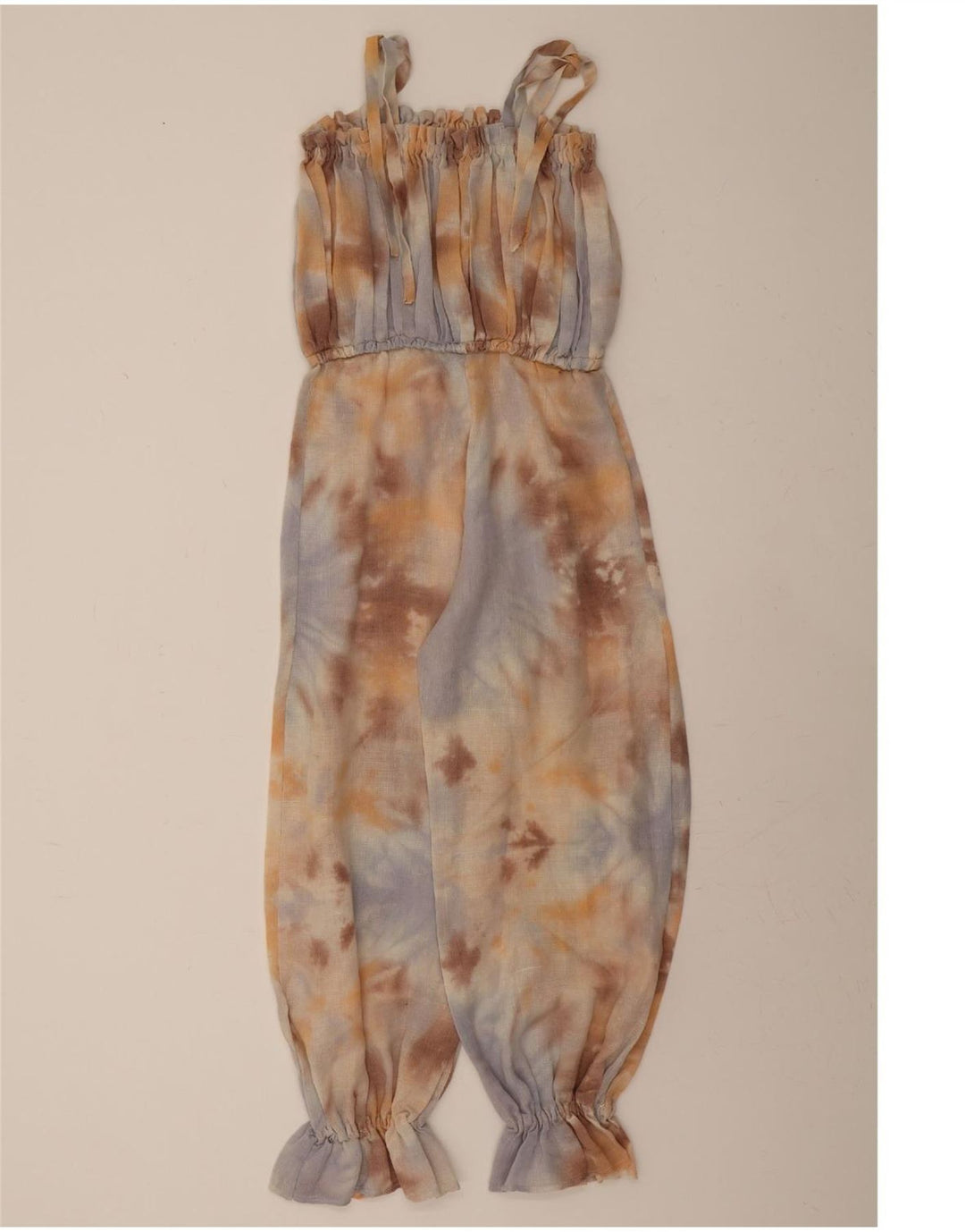 VINTAGE Womens Jumpsuit UK 6 XS Multicoloured Tie Dye Vintage Vintage and Second-Hand Vintage from Messina Hembry 