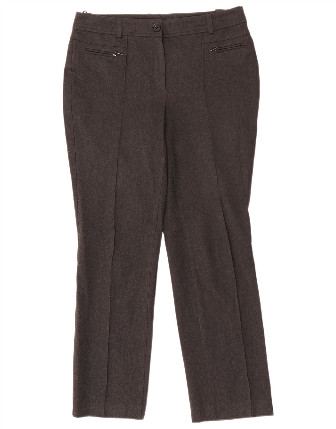 Pantaloni casual dritti da donna Marks & Spencer W32 L29 Grigi