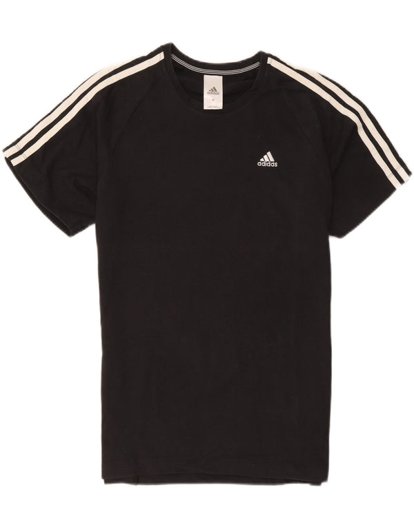 Adidas Mens Climalite T-Shirt Top Medium Black Cotton