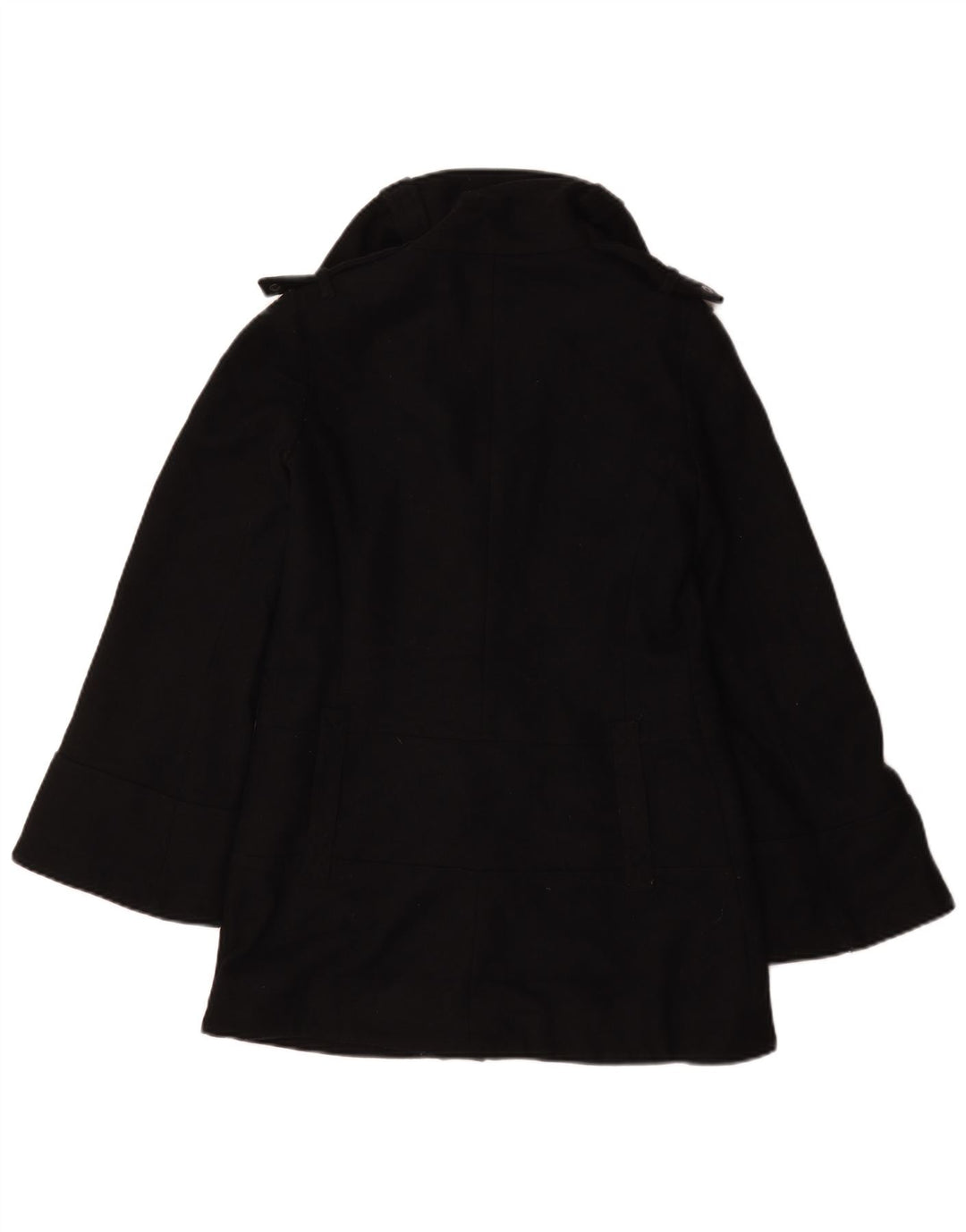 Cappotto da marinaio oversize da donna Topshop UK 6 XS poliestere nero