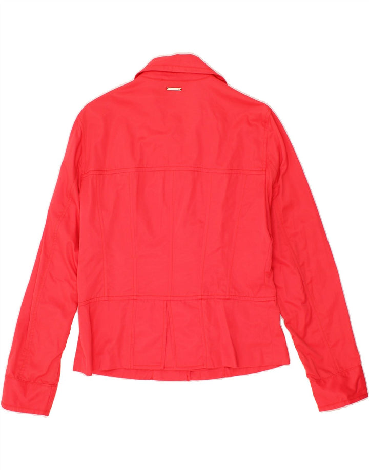 TRUSSARDI JEANS Womens Bomber Jacket IT 46 Large Red Cotton Vintage Trussardi Jeans and Second-Hand Trussardi Jeans from Messina Hembry 