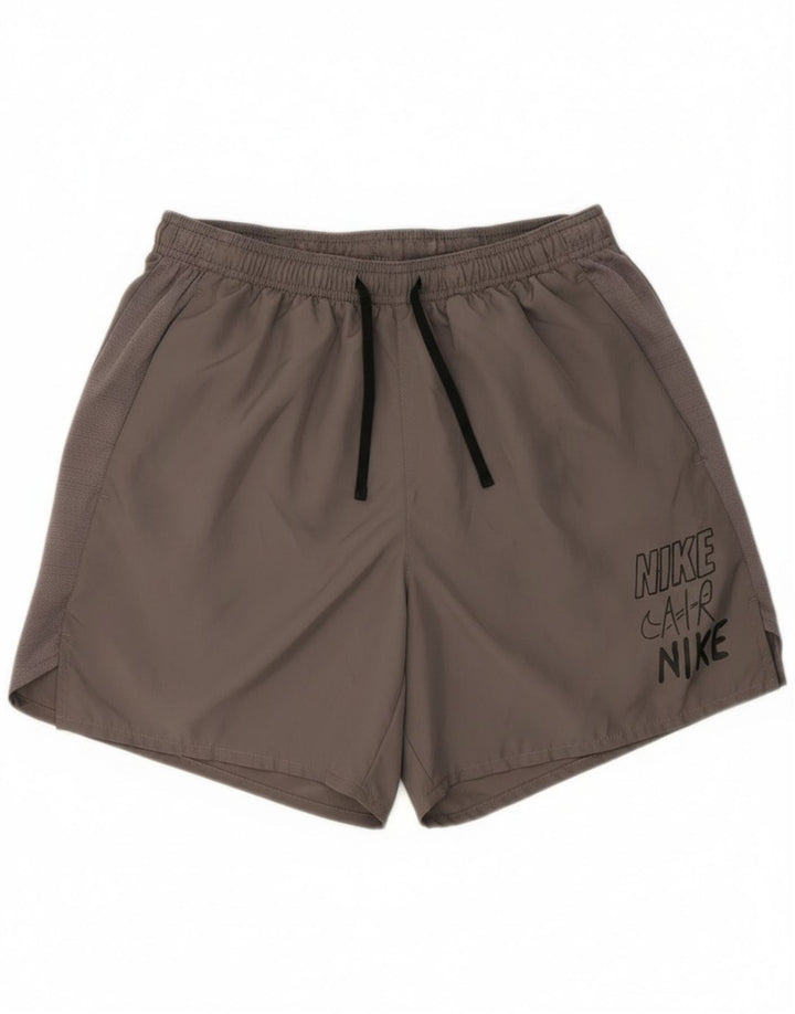 Pantaloncini sportivi Nike Dri Fit Graphic da uomo, grandi, in poliestere grigio