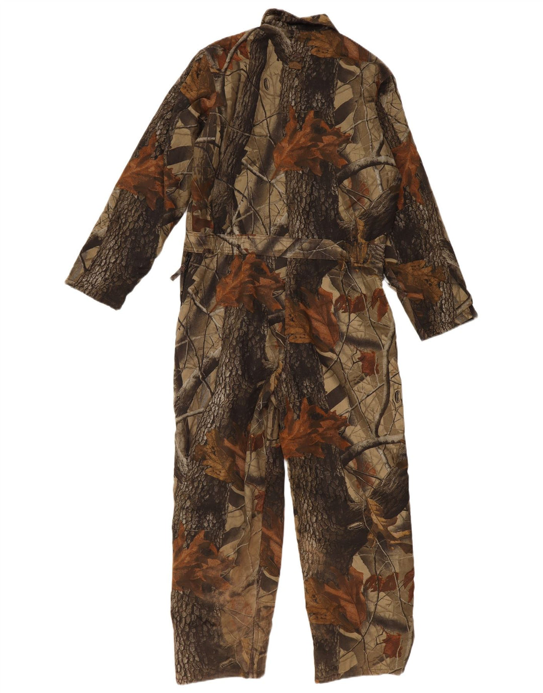 Tuta a maniche lunghe da ragazzo VINTAGE 15-16 anni in cotone floreale kaki