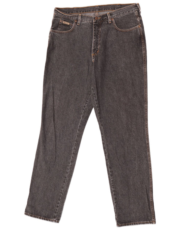 Jeans dritti Alaska da uomo Wrangler W36 L34 cotone grigio