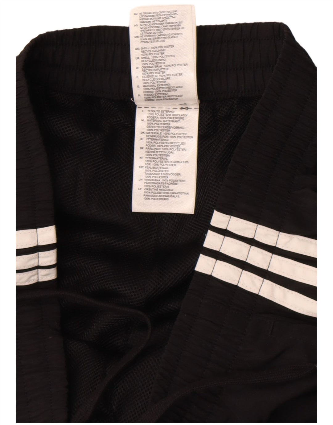 Pantaloni da tuta da uomo Adidas Joggers medio poliestere nero