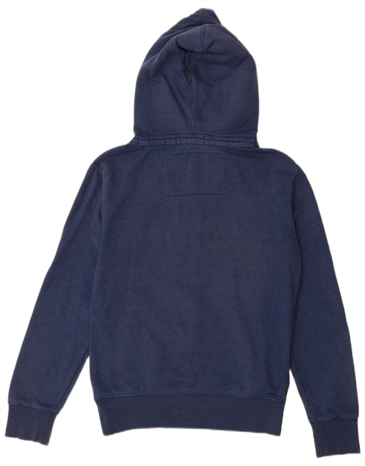 Maglione con cappuccio da uomo Superdry Small in cotone blu navy