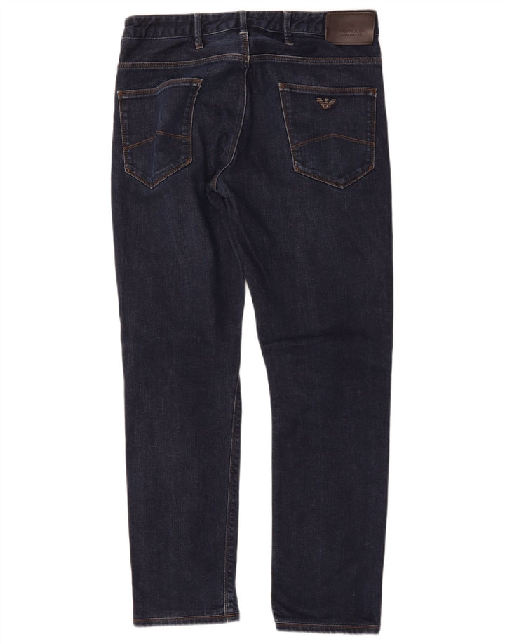 Jeans slim da uomo Armani W30 L28 cotone blu navy