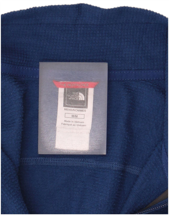 Maglione in pile da uomo The North Face con zip e collo medio in poliestere blu navy
