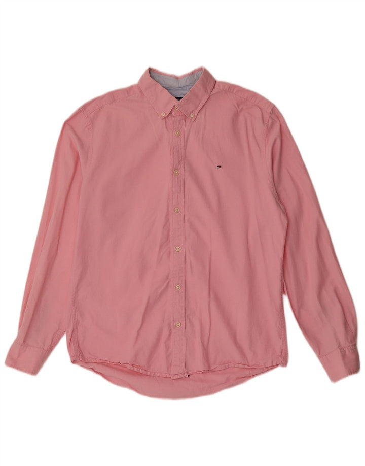 Camicia da uomo Tommy Hilfiger rosa medio
