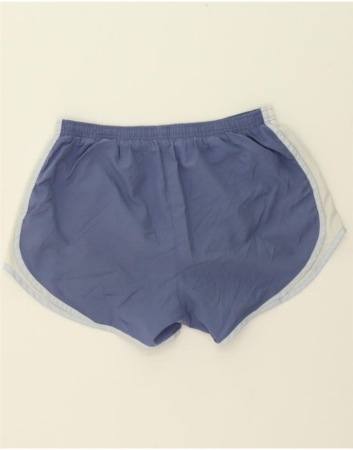 NIKE Womens Sport Shorts UK 12 Medium  Blue Colourblock Polyester Vintage Nike and Second-Hand Nike from Messina Hembry 