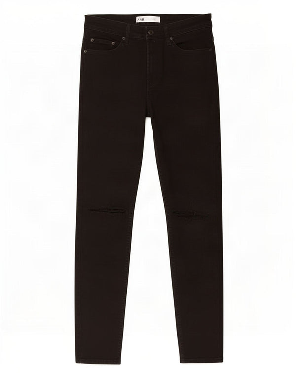 Jeans skinny da uomo Zara EU 42 Large W32 L28 Cotone nero