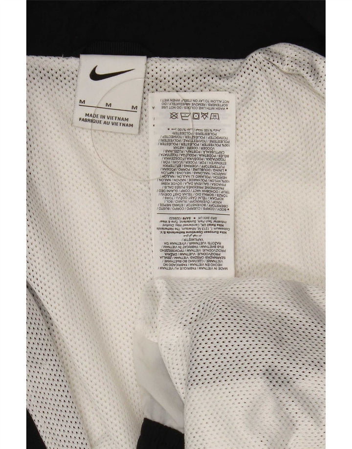 Giacca da ginnastica grafica da uomo Nike, giacca media, nera, in nylon
